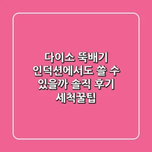 다이소 뚝배기, 인덕션에서도 쓸 수 있을까? 솔직 후기 & 세척꿀팁!