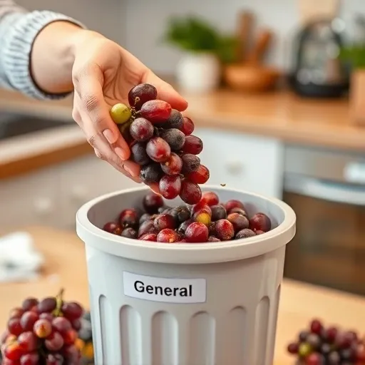 헷갈리는 음식물 쓰레기 vs. 일반 쓰레기: 포도 외 다른 과일 잔해는?