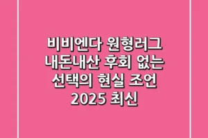 비비엔다 원형러그, 내돈내산 후회 없는 선택의 현실 조언 (2025 최신)